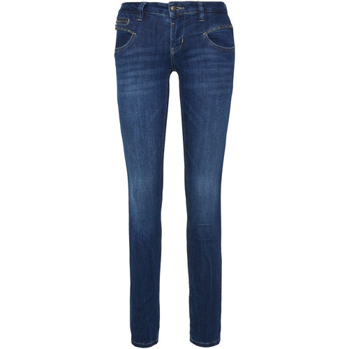 Vêtements Femme Jeans Freeman T.Porter cropped denim straight leg jeans Blue Bleu