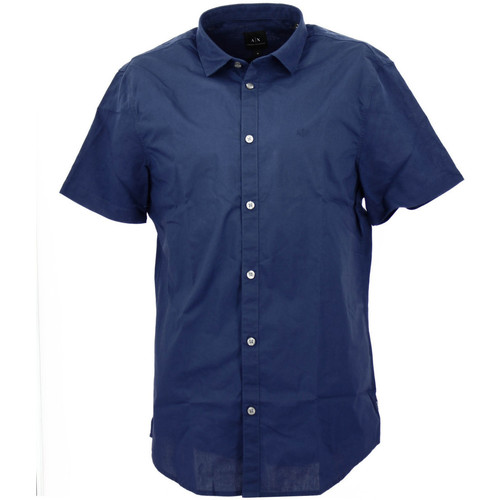 Vêtements Homme Chemises manches courtes EAX Chemise Bleu