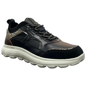 Chaussures Femme Baskets basses Geox SPHERICA BLACK/OFF WHITE