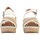 Chaussures Femme Sandales et Nu-pieds The Divine Factory Sandale compensée QL4630 Blanc