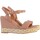 Chaussures Femme Sandales et Nu-pieds The Divine Factory Sandale compensée * Rose