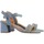 Chaussures Femme Sandales et Nu-pieds The Divine Factory Sandale à talon QL4608 Bleu
