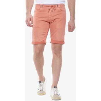 Vêtements Homme Shorts / Bermudas Le Temps des Cerises Bermuda jogg orange Blanc