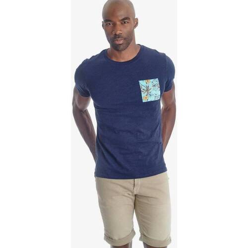 Vêtements Homme T-shirts & Polos Le Temps des Cerises T-shirt pilas bleu marine Bleu