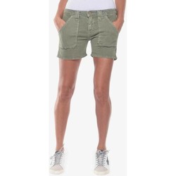 Vêtements Femme Shorts / Bermudas Cotton Tunic And Leggings Pyjama Set Short en jeans olsen2 kaki Vert