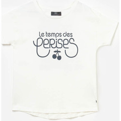 Vêtements Fille T-shirts & Polos Le Temps des Cerises T-shirt kenygi crème imprimé Blanc