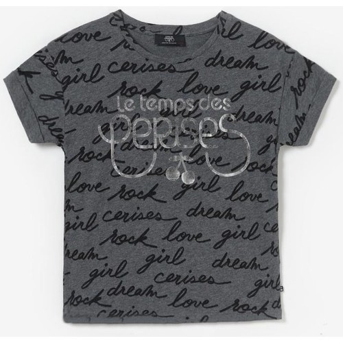 Vêtements Fille T-shirts & Polos Pantalon Chino Dyli5 Roseises T-shirt nikagi gris imprimé Gris