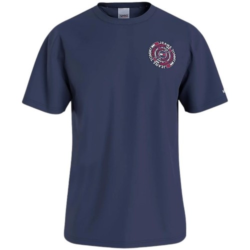 Vêtements Homme T-shirts & Polos Tommy Jeans T Shirt  Ref 55864 Marine Bleu