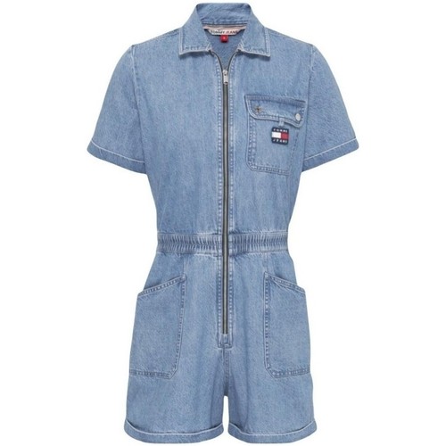 Vêtements Femme Shorts / Bermudas Tommy Jeans Combinaison Short  Ref 55891 Bleu Denim Bleu