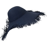 Accessoires textile Femme Chapeaux Chapeau-Tendance Grande capeline GENIER Bleu marine