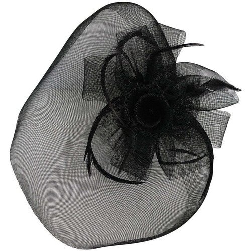 Accessoires textile Femme Chapeaux Chapeau-Tendance Grand bibi de cérémonie YOLA Noir