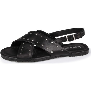 Chaussures Femme Lunettes de soleil Isotoner Sandales confort croisée Noir