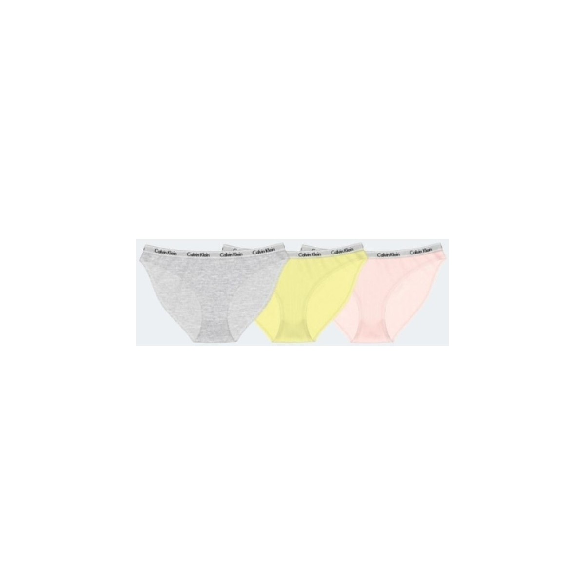 Sous-vêtements Femme Slips Calvin Klein Jeans 000QD3588E BIKINI 3PK Multicolore