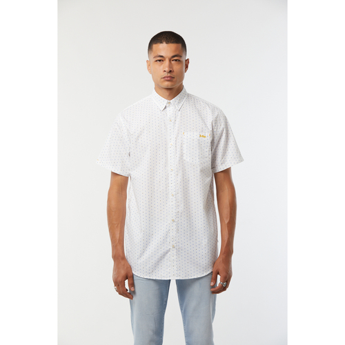 Lee Cooper Chemise DANET Blanc Blanc - Vêtements Chemises manches longues  Homme 41,93 €