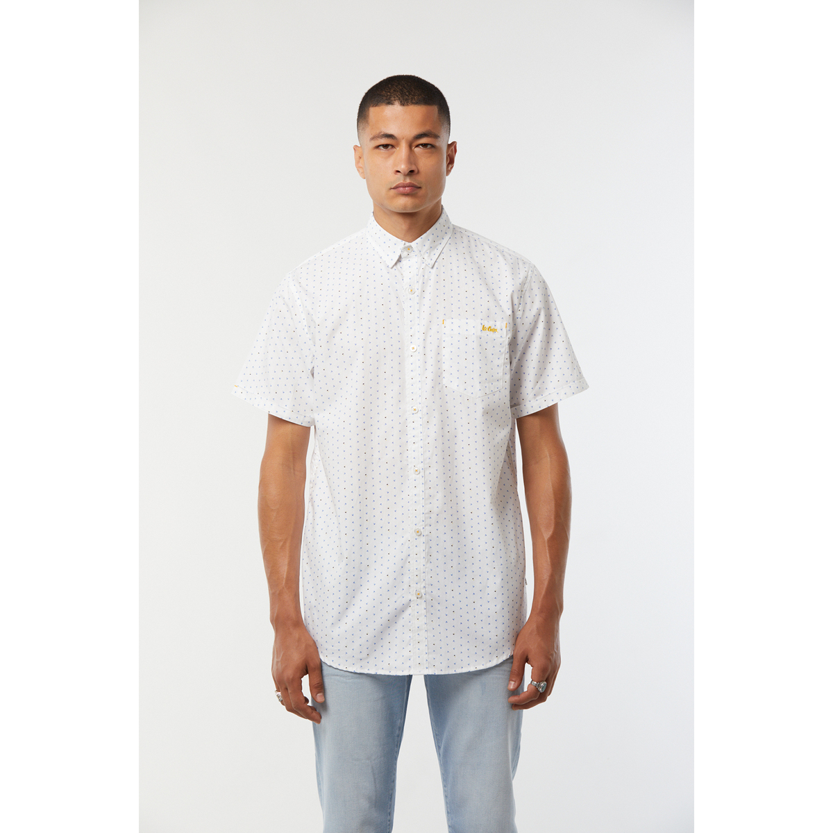 Vêtements Homme Chemises manches longues Lee Cooper Chemise DANET Blanc Blanc