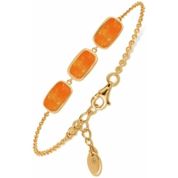 Montres & Bijoux Femme Bracelets Orusbijoux Les Petites Bombes Orange Doré
