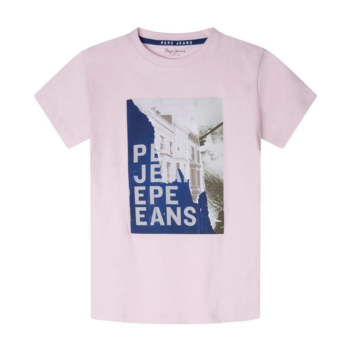Vêtements Garçon T-shirts manches courtes Pepe jeans  Rose