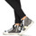 Chaussures Femme Baskets montantes Meline NKC1151-A-6123 Noir / Blanc