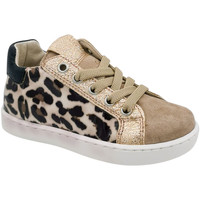Chaussures Fille Baskets mode Reqin's Baskets fille SONIC Mix Leopard - Beige