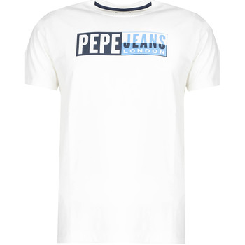 Vêtements Homme T-shirts manches courtes Pepe Leggings jeans PM507757 | Gelu Blanc