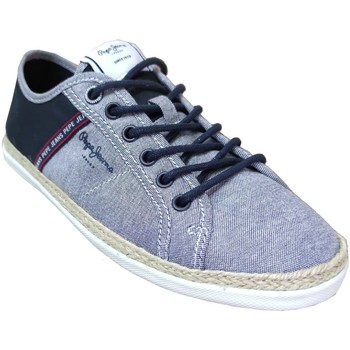 Chaussures Homme Baskets basses Pepe jeans Maui tape chambray Bleu