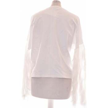 Zara top manches longues  36 - T1 - S Blanc Blanc