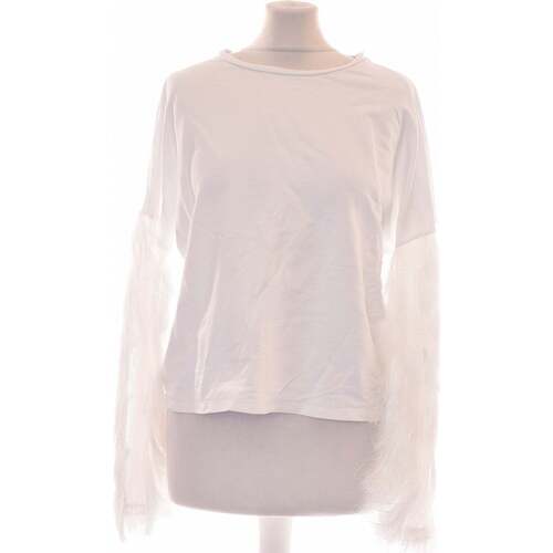 Vêtements Femme Housses de couettes Zara top manches longues  36 - T1 - S Blanc Blanc