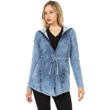Vêtements Femme Vestes en jean Cipo And Baxx Veste  pour Femme - WJ115 Bleu