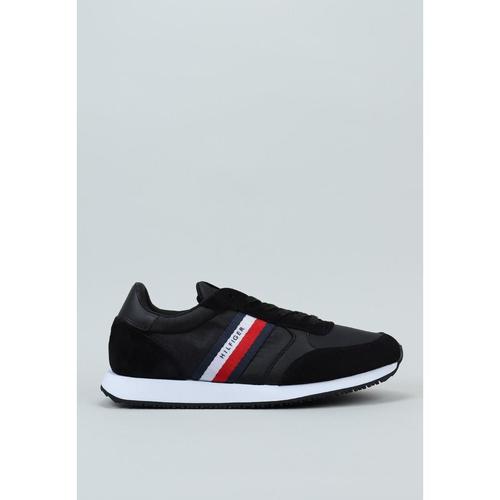 Chaussures Homme Baskets basses Tommy Hilfiger RUNNER LO MIX RIPSTOP Noir