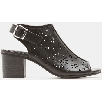 Chaussures Femme Sandales et Nu-pieds Bata Sandales dessus ajouré et talon moyen Noir