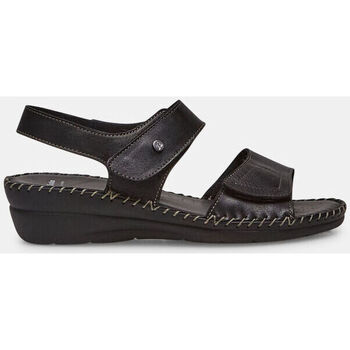 Chaussures Femme Chaussons Bata Sandales confort avec velcro Famme Noir