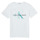 Vêtements Enfant T-shirts manches courtes Calvin Klein Jeans MONOGRAM LOGO T-SHIRT Blanc