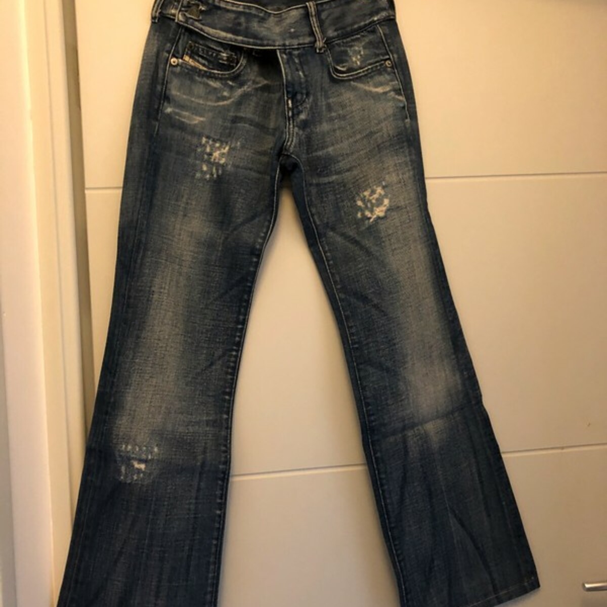 Vêtements Femme Jeans droit Fille Vert Taille Jean Diesel Bleu Délavé - T25 US Bleu