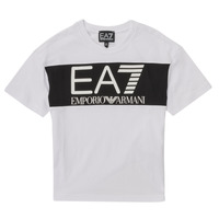 Vêtements Garçon T-shirts manches courtes Emporio Armani EA7  Blanc