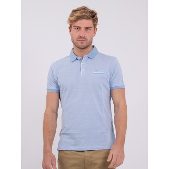 Vêtements Homme T-shirts & Polos Ritchie Polo manches courtes pur coton PIKTO Bleu
