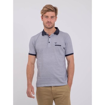Vêtements Homme T-shirts & Polos Ritchie Polo manches courtes pur coton PIVOLKAN Bleu marine