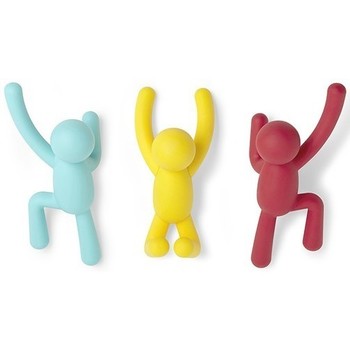 Maison & Déco Statuettes et figurines Umbra Ensemble 3 patères bonhommes Buddy jaune-rouge-bleu 18x8x7 cm Multicolore