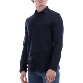 Vêtements Homme Chemises manches longues EAX 8NZC50ZNCFZ Bleu