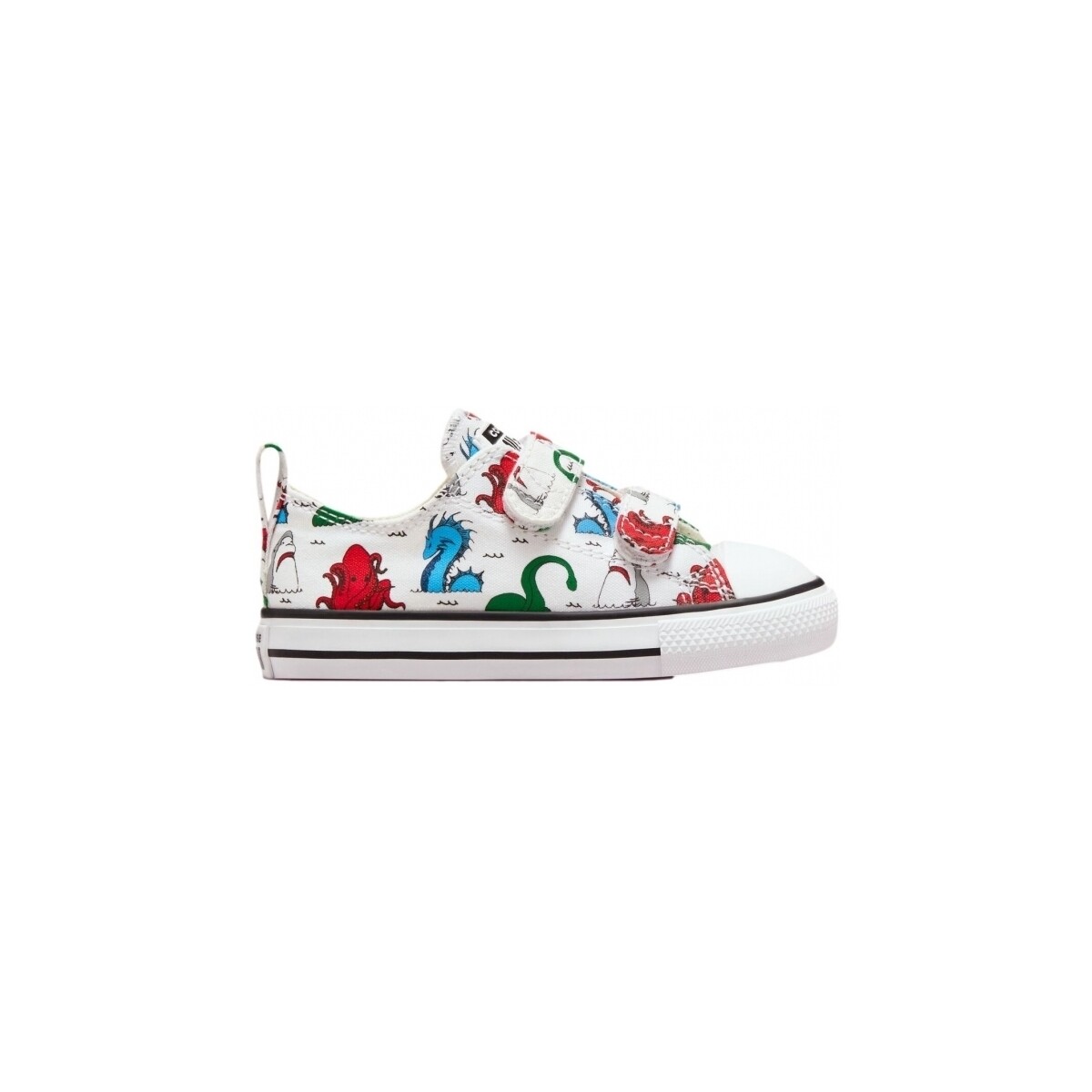 Chaussures Enfant Baskets mode Converse Baby Chuck Taylor All Star 2V OX A01621C Multicolore