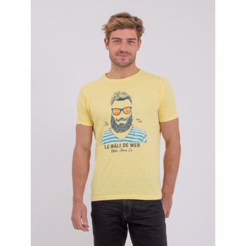 Vêtements Citrouille et Compagnie Ritchie T-shirt manches courtes col rond pur coton NABARZU Jaune