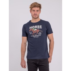 Vêtements T-shirts & Polos Ritchie T-shirt manches courtes col rond pur coton NEDER Bleu marine