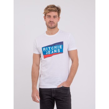 Vêtements T-shirts & Polos Ritchie T-shirt manches courtes col rond pur coton NOBLAKE Blanc