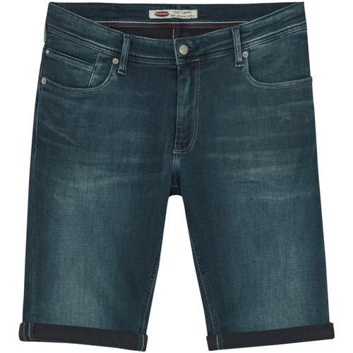 Vêtements Homme Shorts logo-print / Bermudas Teddy Smith Bermuda coton Bleu