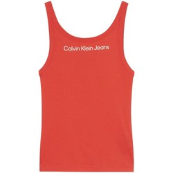 Vêtements Femme Débardeurs / T-shirts sans manche Calvin Klein Jeans Debardeur Femme  Ref 55832 Fraise Rouge