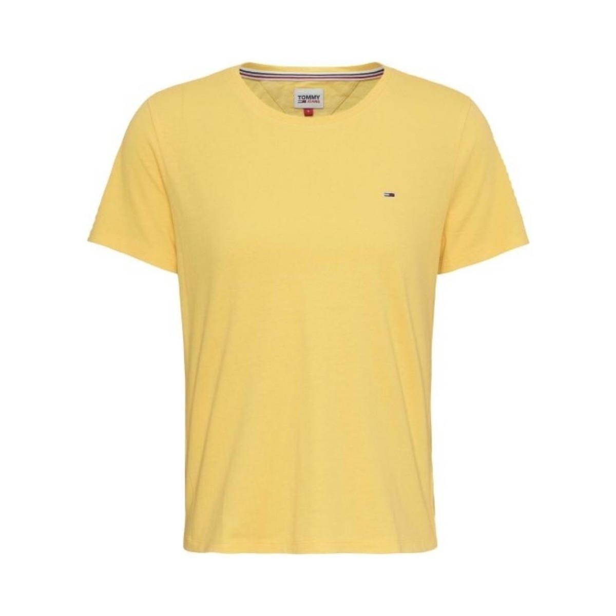 Vêtements Femme T-shirts & Polos Tommy Jeans T Shirt Femme  Ref 55877 Soleil Jaune