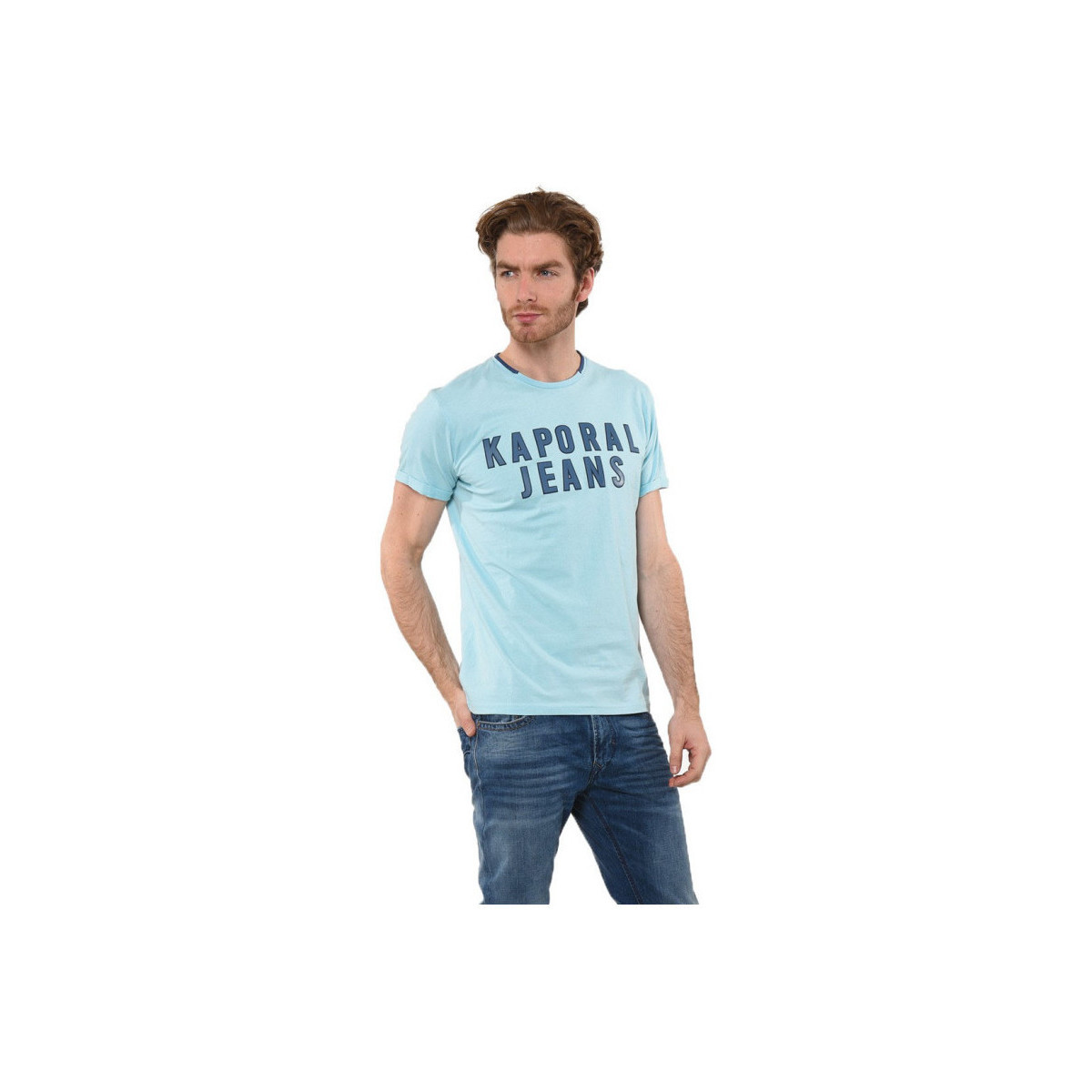 Vêtements Homme Polos manches courtes Kaporal T-Shirt  Hoopy Skyblue Bleu