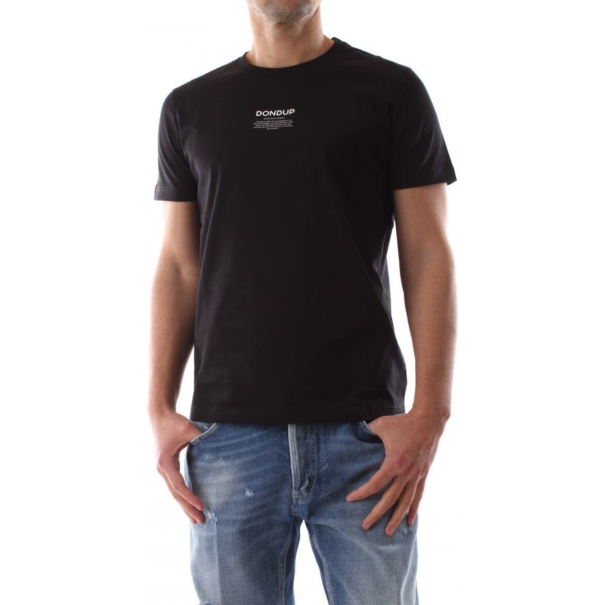 Vêtements Homme T-shirts Life & Polos Dondup US198 JF0271U-999 Noir