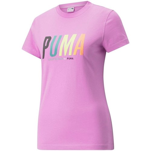 Vêtements Femme T-shirts manches courtes Puma Swxp Graphic Rose