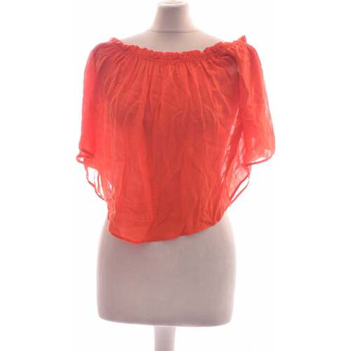 Vêtements Femme Jean Slim Femme Zara top manches courtes  36 - T1 - S Orange Orange