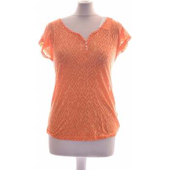 Vêtements Femme Débardeur 40 - T3 - L Camaieu Top Manches Courtes  34 - T0 - Xs Orange